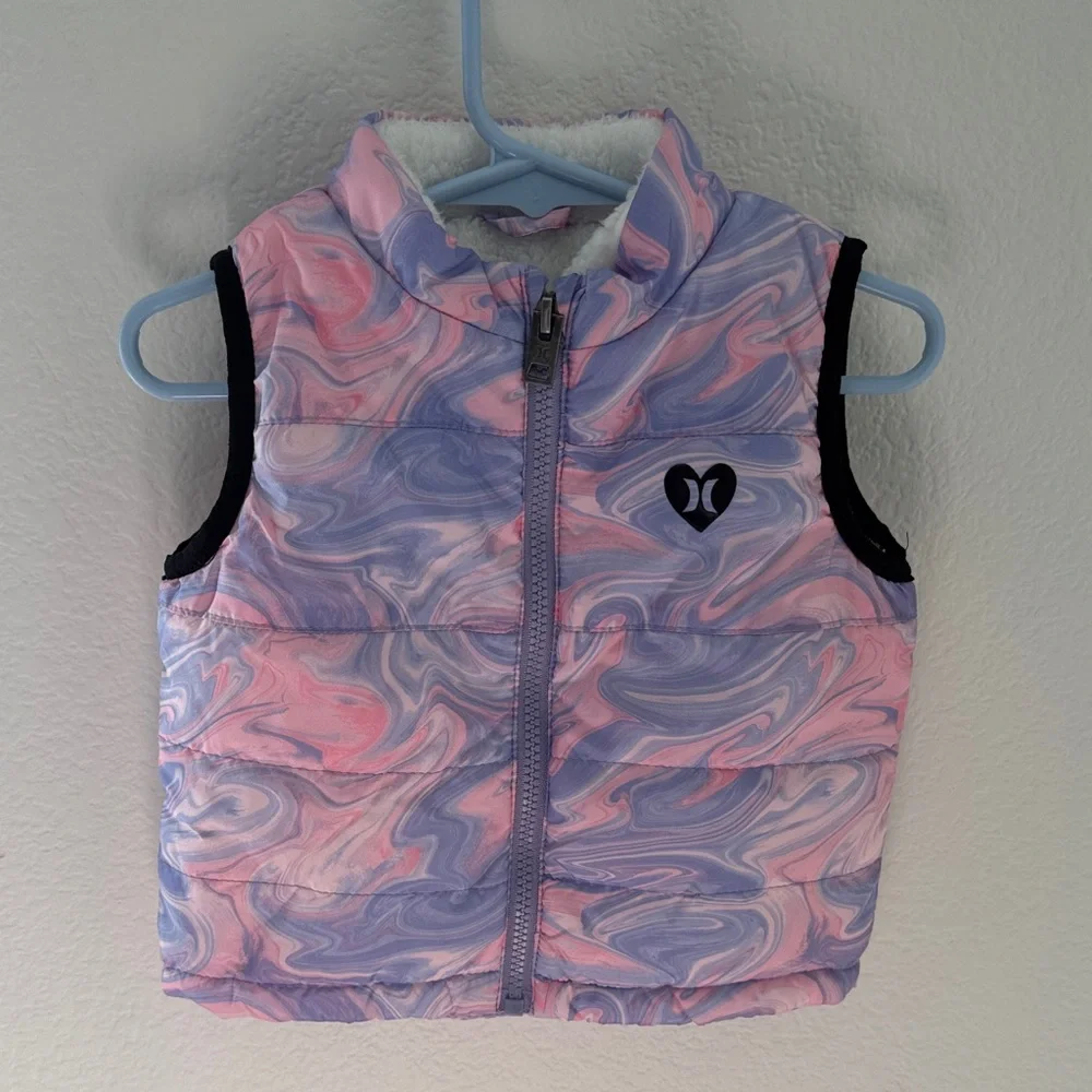 Hurley Kids Swirl Vest - Pink and Purple